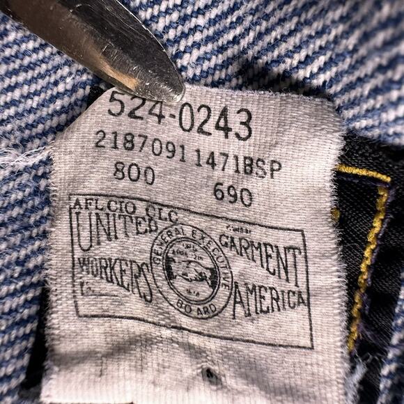 Vintage Trucker Jacket Lee Denim Youth size 10 Union Made In USA Retro 90’s 80’s - Picture 16 of 16